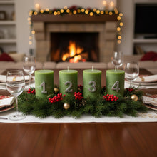 Lade das Bild in den Galerie-Viewer, 4er Set Kerzenstecker Zahlen 1-4 Silber Alu Kerzen Verzierung Kerzenpiekser
