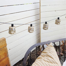 Lade das Bild in den Galerie-Viewer, LED Lichterkette Rattan Laterne Boho Gartenbeleuchtung Dekolicht Garten Beleuchtung
