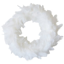 Lade das Bild in den Galerie-Viewer, Federkranz Weiß 35 cm Dekokranz Osterdeko Deko Ostern Kranz
