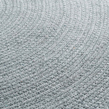 Lade das Bild in den Galerie-Viewer, Deko Teppich Grau bunt 90 cm Baumwolle uni mit Bommel Wohnteppich Boho
