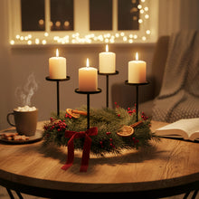 Lade das Bild in den Galerie-Viewer, Adventskranz Metall 43 cm oder 31 cm modern Tischdeko Weihnachtsdeko Deko Weihnachten
