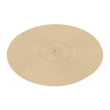 Lade das Bild in den Galerie-Viewer, 4er Set Platzset rund 35 cm Natur Beige Tischset Tischdeko Unterlage
