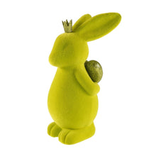 Lade das Bild in den Galerie-Viewer, Osterhase mit Herz Grün 22 cm Dekohase Oster Deko Osterdekoration
