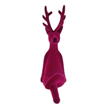 Lade das Bild in den Galerie-Viewer, Kantenhocker Lila, Pink oder Grau 20,5 cm Kunststoff modern Dekorentier Weihnachtsdeko

