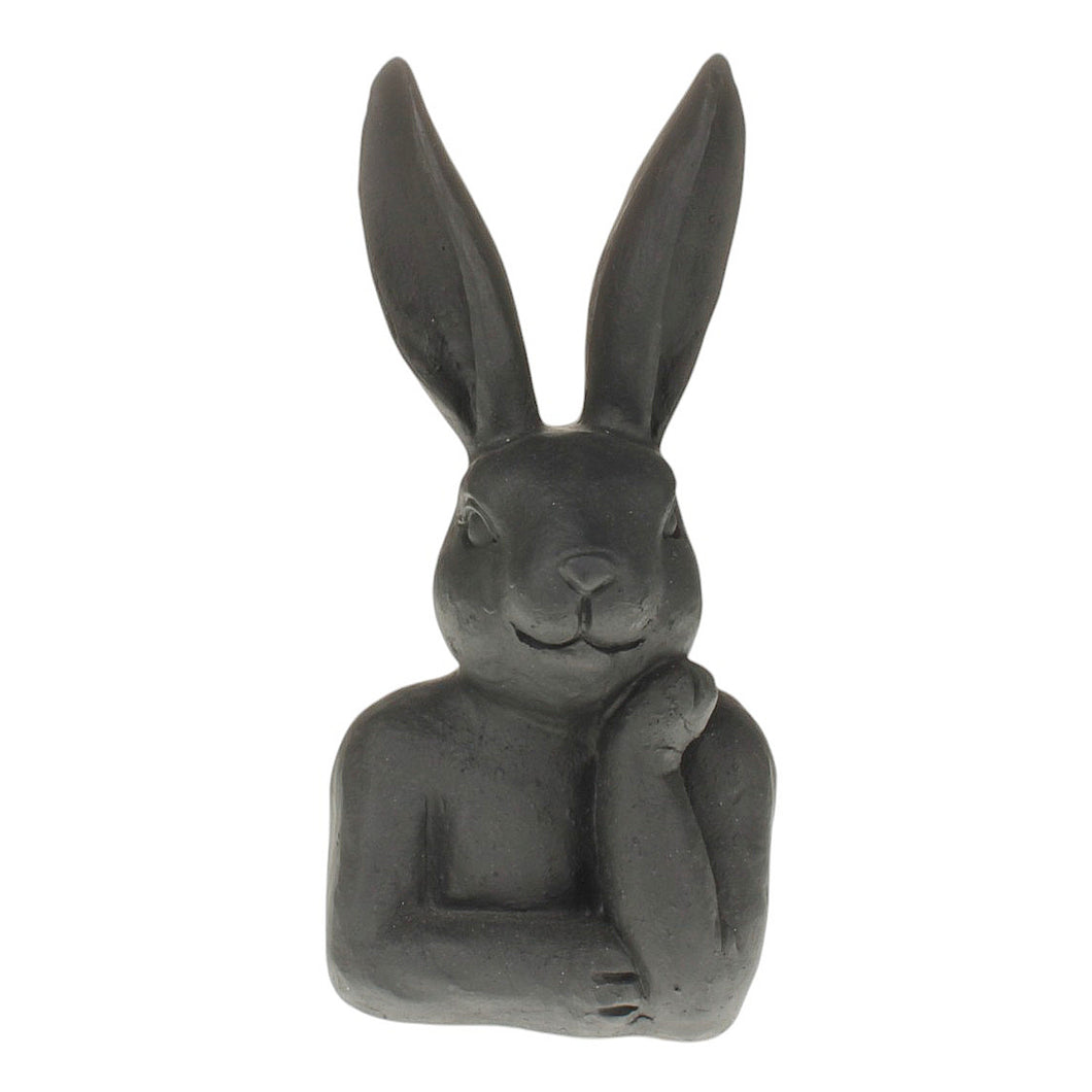 Hasenbüste Schwarz Matt modern Dekohase Osterhase Hase Ostern Dekofigur