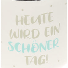 Lade das Bild in den Galerie-Viewer, Tasse Metall Weiß mit Spruch
