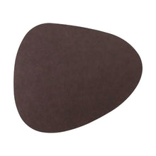 Lade das Bild in den Galerie-Viewer, 4er Set Tischset Braun Schwarz Lederoptik wendbar Platzmatte Dekomatte modern 45cm Platzsets
