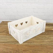 Lade das Bild in den Galerie-Viewer, Deko Holzkiste Weiß 2er Set
