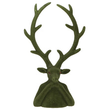 Lade das Bild in den Galerie-Viewer, Dekobüste Hirsch 30 cm modern Kunststoff beflockt Dekohirsch Büste Dekofigur
