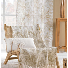 Lade das Bild in den Galerie-Viewer, Dekokissen 30x50 cm mit Inlet Palmen Beige Creme Sofakissen Zierkissen
