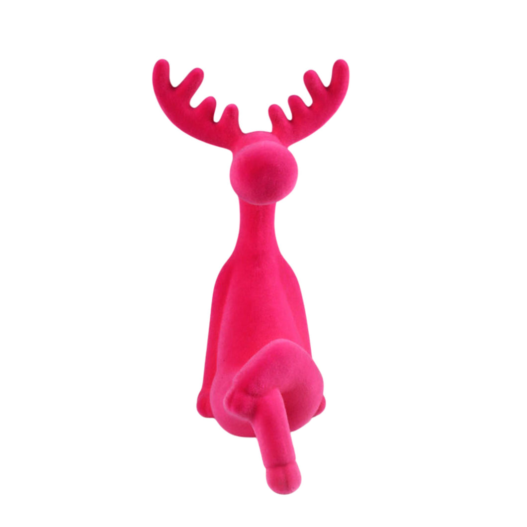Kantenhocker Rentier Fuchsia, Grau, Orange oder Pink 20 cm modern Dekorentier Weihnachtsdekoration Dekoration Weihnachten
