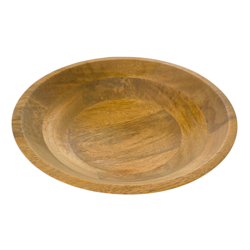 Schale Mangoholz modern 30 cm Dekoschale Holzschale