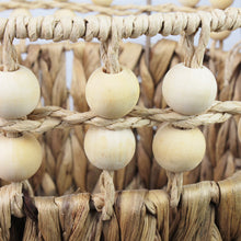 Lade das Bild in den Galerie-Viewer, 3er Set Aufbewahrungskorb Naturfasern Braun Übertopf modern Korbset Dekokorb
