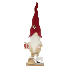 Lade das Bild in den Galerie-Viewer, Dekowichtel 45 cm Rot Braun Weihnachtswichtel Weihnachtswichtel
