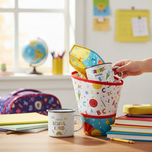 Lade das Bild in den Galerie-Viewer, 2er Set Kinderbecher Schulanfang Geschenkidee Trinkbecher Becher Set bunter Motivdruck Tassen Set
