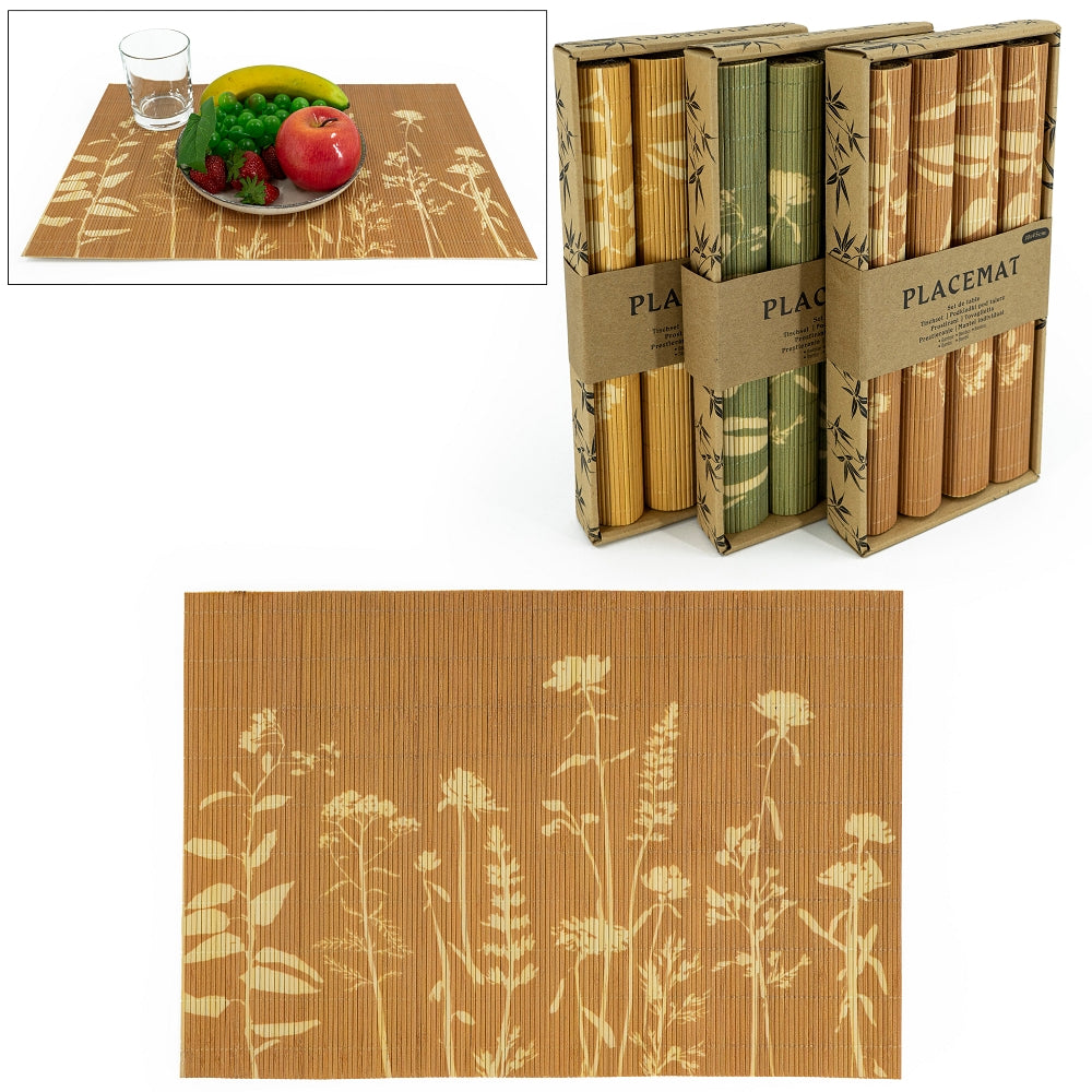 platzset bambus braun Platzset Bambus Terracotta – Macosa Home