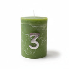 Lade das Bild in den Galerie-Viewer, 4er Set Kerzenstecker Zahlen 1-4 Silber Alu Kerzen Verzierung Kerzenpiekser
