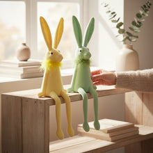 Lade das Bild in den Galerie-Viewer, Kantenhocker Osterhase Grün 37 cm Dekohase Osterdeko Deko Ostern
