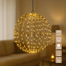 Lade das Bild in den Galerie-Viewer, LED Leuchtkugel zum hängen oder stellen 20 cm 30 cm od. 50 cm Dekoleuchte Weihnachten Kugel
