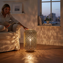 Lade das Bild in den Galerie-Viewer, Dekoleuchte Gold Antik 53 cm Dekolampe Metall Deko Lampe modern
