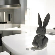 Lade das Bild in den Galerie-Viewer, Hasenbüste Schwarz Matt modern Dekohase Osterhase Hase Ostern Dekofigur

