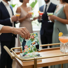 Lade das Bild in den Galerie-Viewer, 40er Set Servietten Tukan bun 25 cm Papier Cocktailservietten Servietten Papierservietten Einwegservietten
