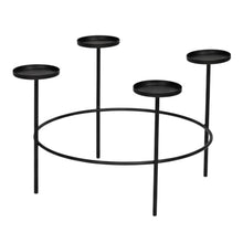 Lade das Bild in den Galerie-Viewer, Adventskranz Metall 43 cm oder 31 cm modern Tischdeko Weihnachtsdeko Deko Weihnachten
