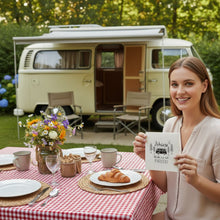 Lade das Bild in den Galerie-Viewer, 40er Set Servietten Camping Schwarz Weiß Papier
