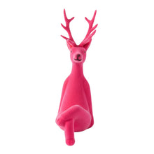 Lade das Bild in den Galerie-Viewer, Kantenhocker Lila, Pink oder Grau 20,5 cm Kunststoff modern Dekorentier Weihnachtsdeko
