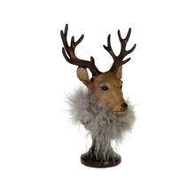 Lade das Bild in den Galerie-Viewer, Hirschkopf Braun Büste 18 cm Dekohirsch Hirsch Deko Dekofigur
