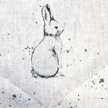 Lade das Bild in den Galerie-Viewer, Tischläufer Ostern Beige Grau Osterhase Osterdeko modern 160 cm Baumwolltischläufer

