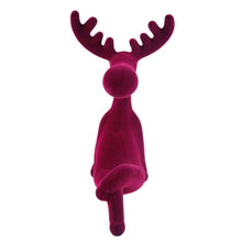 Lade das Bild in den Galerie-Viewer, Kantenhocker Rentier Fuchsia, Grau, Orange oder Pink 20 cm modern Dekorentier Weihnachtsdekoration Dekoration Weihnachten
