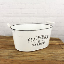 Lade das Bild in den Galerie-Viewer, Pflanztopf Zink Flowers &amp; Garden Weiß vers. Größen
