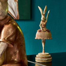 Lade das Bild in den Galerie-Viewer, Hasenfigur Tänzerin Dekohase Vintage Osterdeko Nostalgisch Deko Ostern
