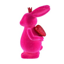 Lade das Bild in den Galerie-Viewer, Osterhase mit Herz Pink 22 cm Dekohase Oster Deko Osterdekoration
