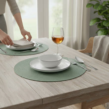Lade das Bild in den Galerie-Viewer, 4er Set Platzset Grün 35 cm Tischset Tischdeko Unterlage
