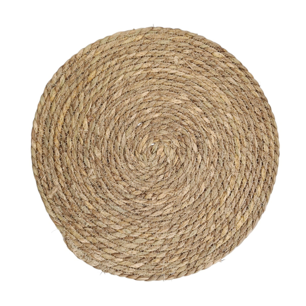 4er Set Platzset Stroh Braun