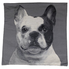 Lade das Bild in den Galerie-Viewer, Kissenhülle Hund Grau Weiß 60 x 60
