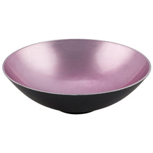 Lade das Bild in den Galerie-Viewer, Metallic Kunststoff Schüssel pink schwarz Ø 35cm
