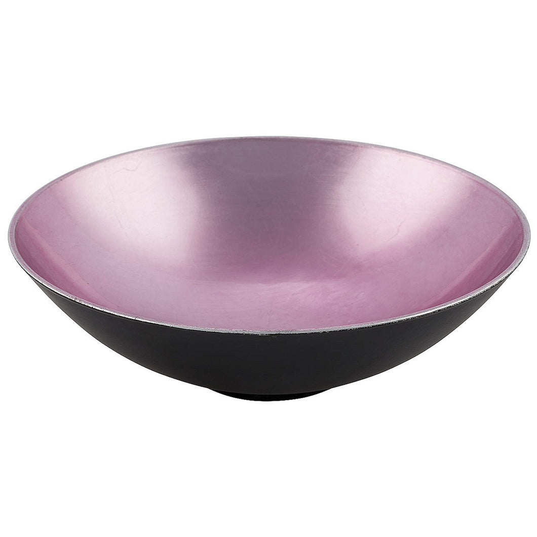 Metallic Kunststoff Schüssel pink schwarz Ø 35cm