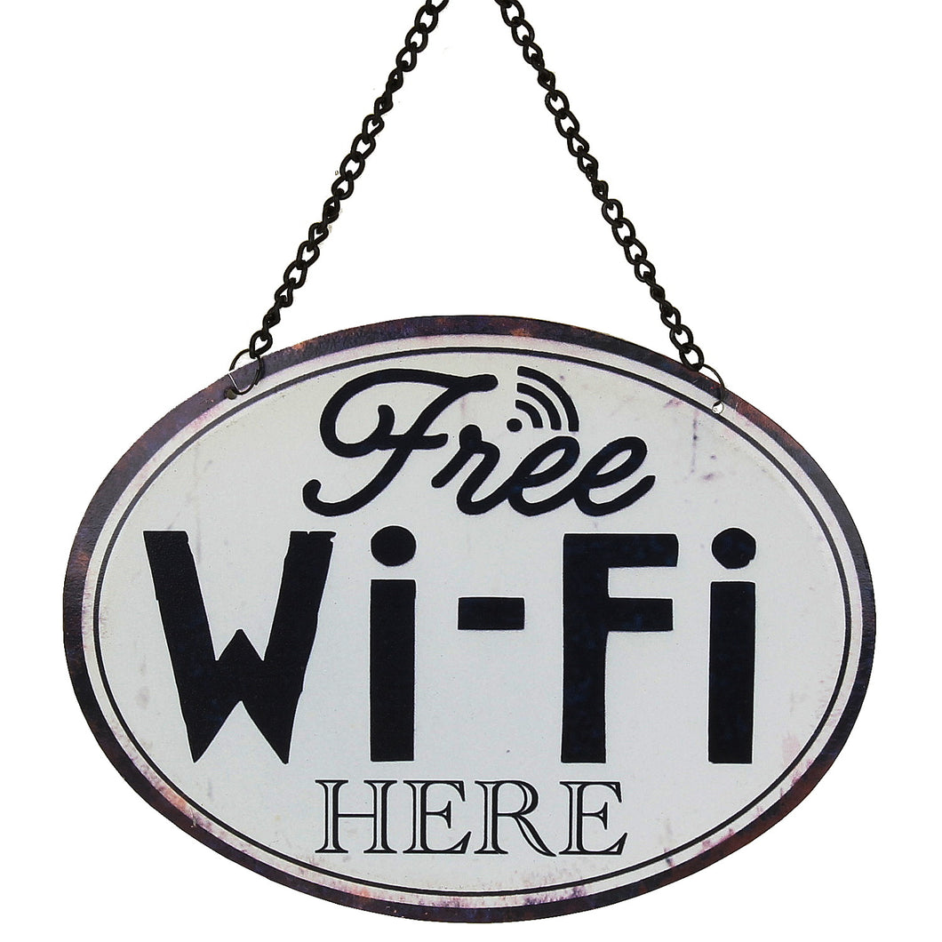 Schild Free Wifi