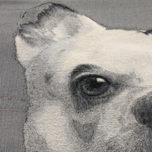Lade das Bild in den Galerie-Viewer, Kissenhülle Hund Grau Weiß 60 x 60
