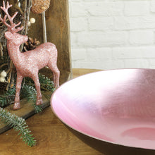 Lade das Bild in den Galerie-Viewer, Metallic Kunststoff Schüssel pink schwarz Ø 35cm
