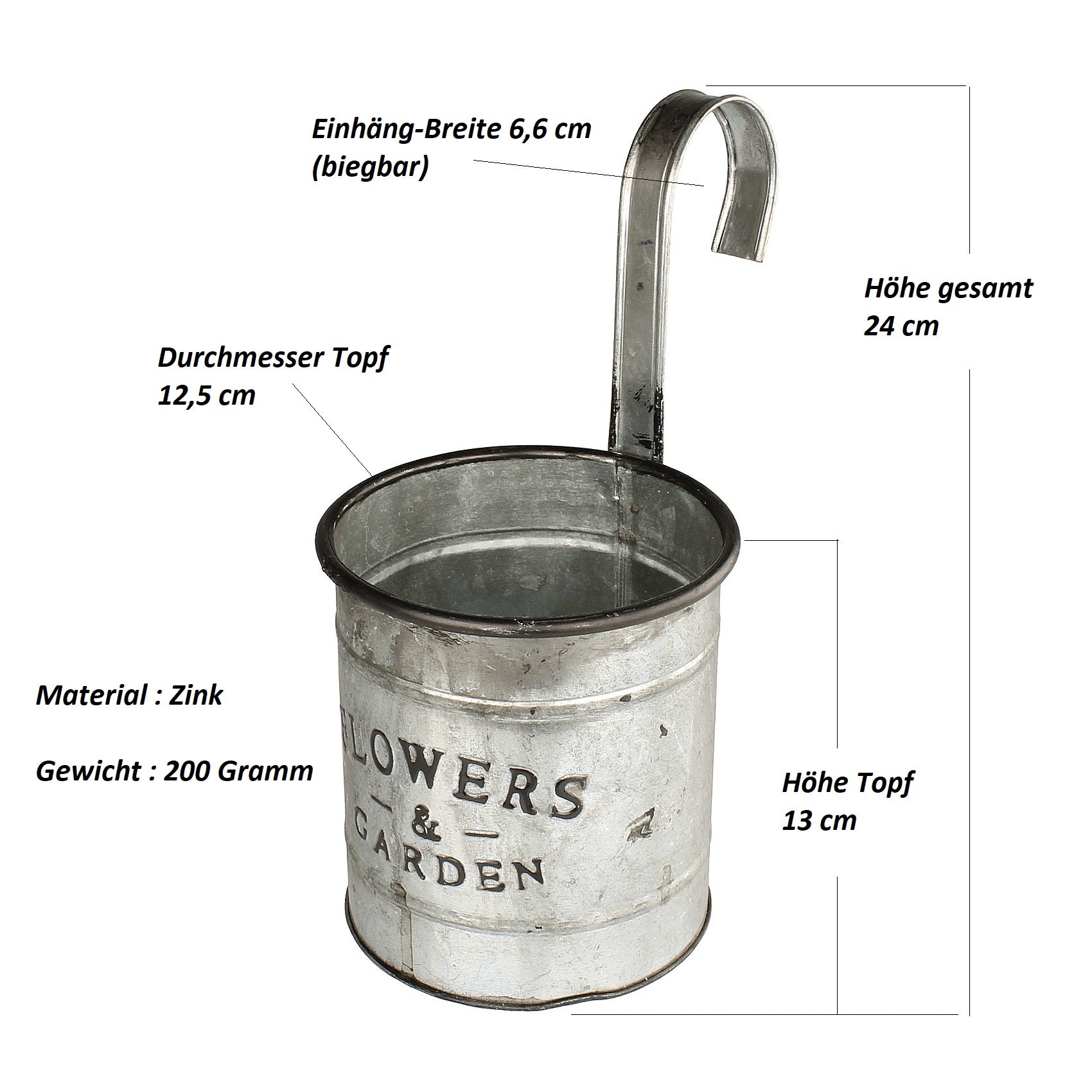 füsse für pflanztöpfe Pflanzkübel mit Holzfüßen aus Fiberclay – Charlie Grey Washed main image 0