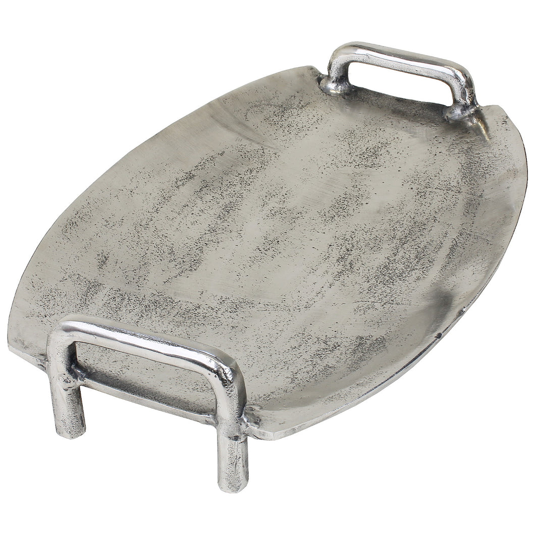 Tablett Silber mit Fuß VARIANTE